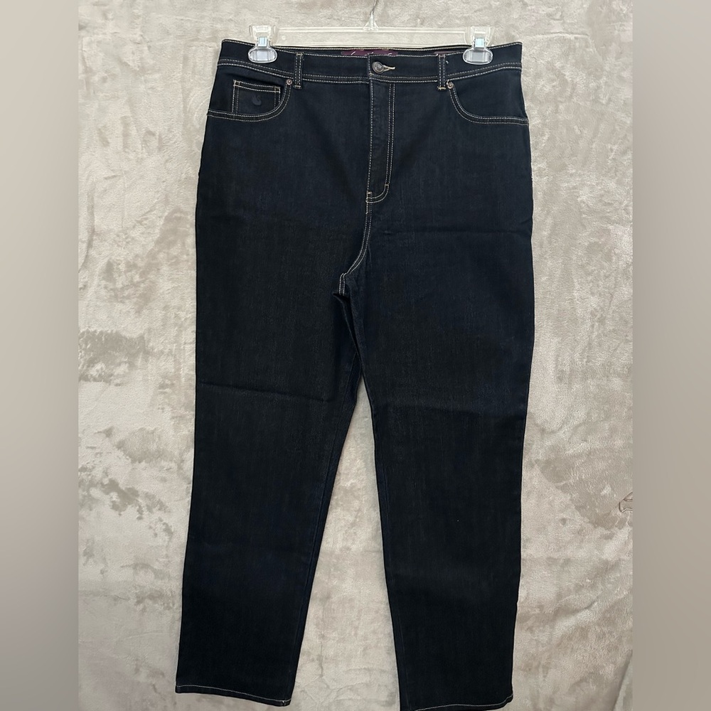 Gloria Vanderbilt Women's Dark Blue Straight Leg Jeans